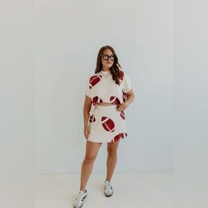 Bourbon and Belles Ribbed Knit Skort Set